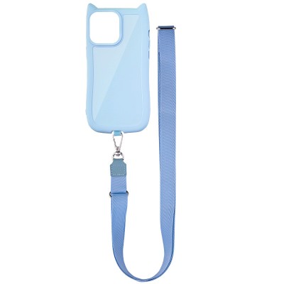 Чохол TPU GETMAN Cat with straps для Apple iPhone 13 Pro (6.1") Blue Чохол TPU GETMAN Cat with straps для Apple iPhone 13 Pro (6.1") Blue