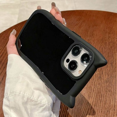 Чохол TPU GETMAN Cat with straps для Apple iPhone 16 Pro (6.3") Black Чохол TPU GETMAN Cat with straps для Apple iPhone 16 Pro (6.3") Black