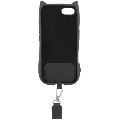 Чохол TPU GETMAN Cat with straps для Apple iPhone 16e (6.1") Black Чохол TPU GETMAN Cat with straps для Apple iPhone 16e (6.1") Black