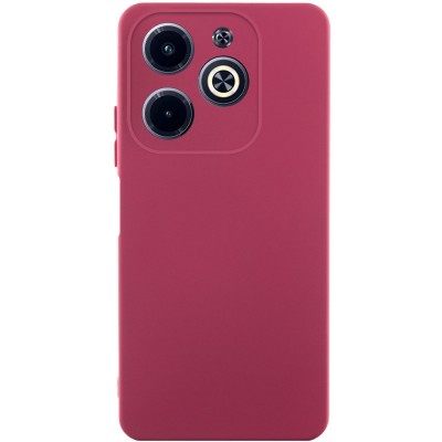 Чохол TPU GETMAN Liquid Silk Full Camera для Infinix Hot 40i Бордовий / Marsala Чохол TPU GETMAN Liquid Silk Full Camera для Infinix Hot 40i Бордовий / Marsala