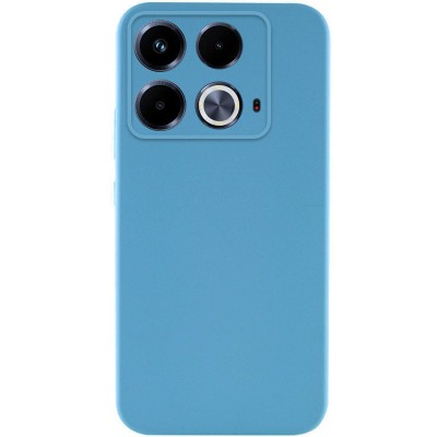 Чохол TPU GETMAN Liquid Silk Full Camera для Infinix Note 40 4G Блакитний / Blue Чохол TPU GETMAN Liquid Silk Full Camera для Infinix Note 40 4G Блакитний / Blue