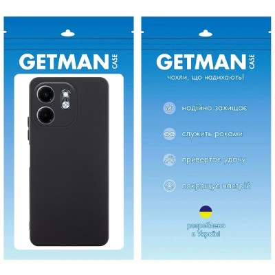 Чохол TPU GETMAN Liquid Silk Full Camera для Infinix Smart 9 4G / Hot 50i Чорний / Black