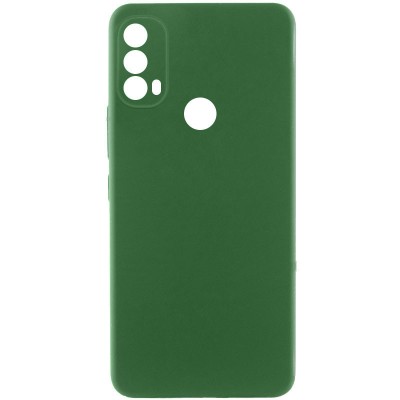 Чохол TPU GETMAN Liquid Silk Full Camera для Motorola Moto E40 Зелений / Dark green Чохол TPU GETMAN Liquid Silk Full Camera для Motorola Moto E40 Зелений / Dark green