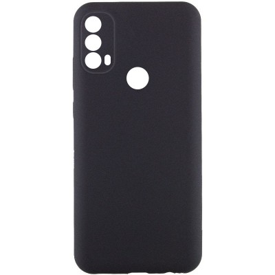 Чохол TPU GETMAN Liquid Silk Full Camera для Motorola Moto E40 Чорний / Black