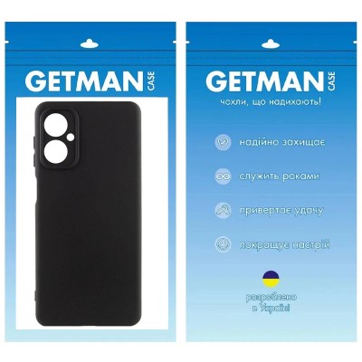 Чохол TPU GETMAN Liquid Silk Full Camera для Motorola Moto G14 Чорний / Black
