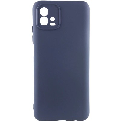 Чохол TPU GETMAN Liquid Silk Full Camera для Motorola Moto G72 Синій / Midnight Blue