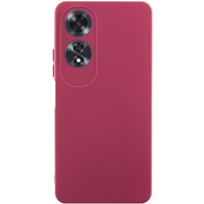 Чохол TPU GETMAN Liquid Silk Full Camera для Oppo A60 4G Бордовий / Marsala Чохол TPU GETMAN Liquid Silk Full Camera для Oppo A60 4G Бордовий / Marsala