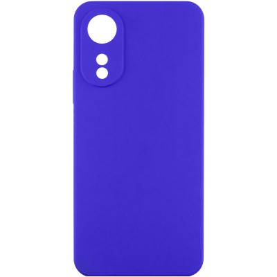 Чохол TPU GETMAN Liquid Silk Full Camera для Oppo A78 4G Синій / Iris