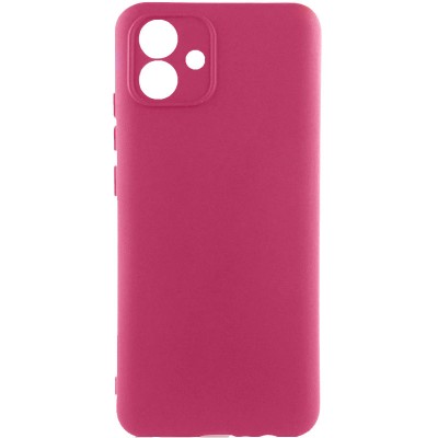 Чохол TPU GETMAN Liquid Silk Full Camera для Samsung Galaxy A04 Бордовий / Marsala