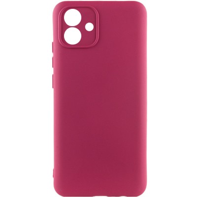 Чохол TPU GETMAN Liquid Silk Full Camera для Samsung Galaxy A05 Бордовий / Marsala