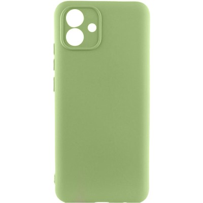 Чохол TPU GETMAN Liquid Silk Full Camera для Samsung Galaxy A05 Зелений / Pistachio