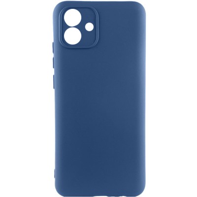 Чохол TPU GETMAN Liquid Silk Full Camera для Samsung Galaxy A05 Синій / Navy Blue