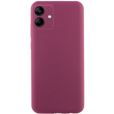 Чохол TPU GETMAN Liquid Silk Full Camera для Samsung Galaxy A06 Бордовий / Marsala Чохол TPU GETMAN Liquid Silk Full Camera для Samsung Galaxy A06 Бордовий / Marsala