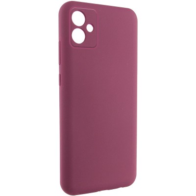 Чохол TPU GETMAN Liquid Silk Full Camera для Samsung Galaxy A06 Бордовий / Marsala Чохол TPU GETMAN Liquid Silk Full Camera для Samsung Galaxy A06 Бордовий / Marsala