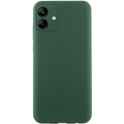 Чохол TPU GETMAN Liquid Silk Full Camera для Samsung Galaxy A06 Зелений / Dark green