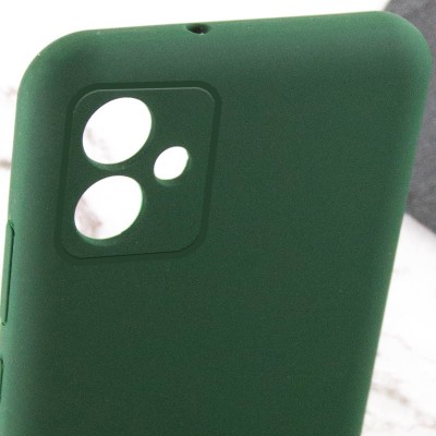 Чохол TPU GETMAN Liquid Silk Full Camera для Samsung Galaxy A06 Зелений / Dark green