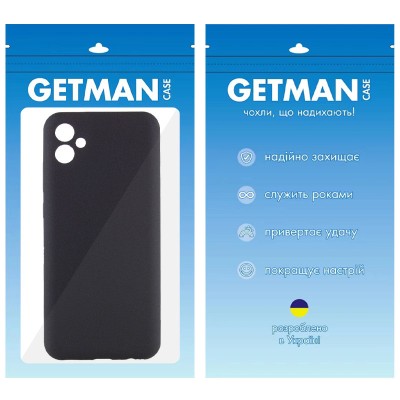 Чохол TPU GETMAN Liquid Silk Full Camera для Samsung Galaxy A06 Чорний / Black
