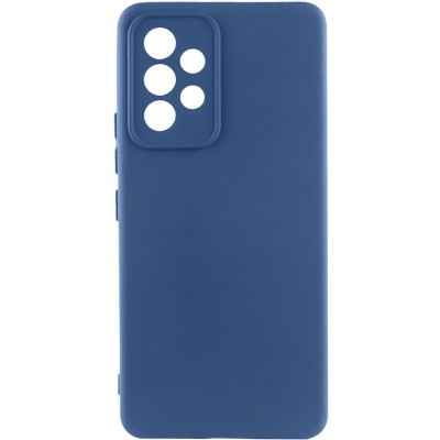 Чохол TPU GETMAN Liquid Silk Full Camera для Samsung Galaxy A32 4G Синій / Navy Blue