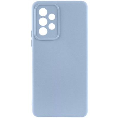 Чохол TPU GETMAN Liquid Silk Full Camera для Samsung Galaxy A33 5G Блакитний / Lilac Blue