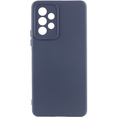 Чохол TPU GETMAN Liquid Silk Full Camera для Samsung Galaxy A33 5G Синій / Midnight Blue