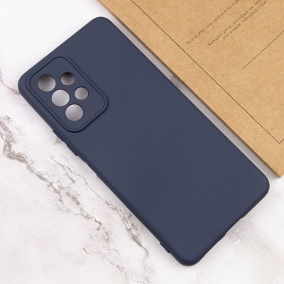 Чохол TPU GETMAN Liquid Silk Full Camera для Samsung Galaxy A33 5G Синій / Midnight Blue