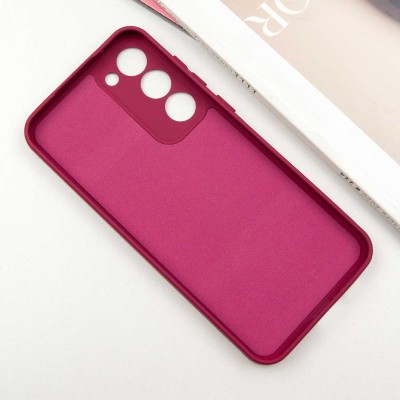 Чохол TPU GETMAN Liquid Silk Full Camera для Samsung Galaxy S23 Бордовий / Marsala