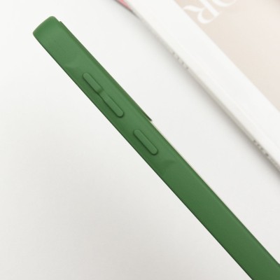 Чохол TPU GETMAN Liquid Silk Full Camera для Samsung Galaxy S24 FE Зелений / Dark green