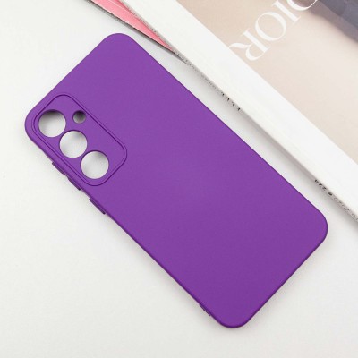Чохол TPU GETMAN Liquid Silk Full Camera для Samsung Galaxy S24 FE Фіолетовий / Purple