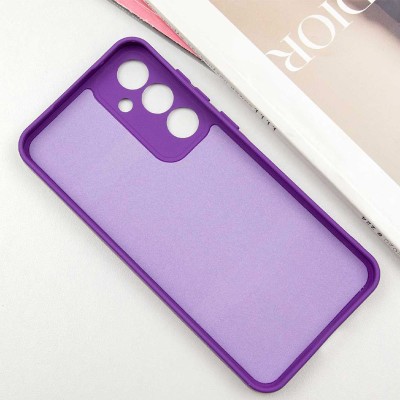 Чохол TPU GETMAN Liquid Silk Full Camera для Samsung Galaxy S24 FE Фіолетовий / Purple