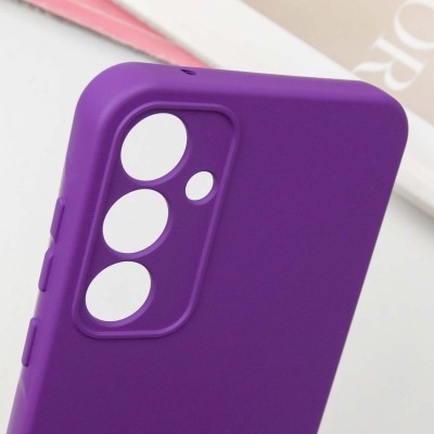 Чохол TPU GETMAN Liquid Silk Full Camera для Samsung Galaxy S24 FE Фіолетовий / Purple