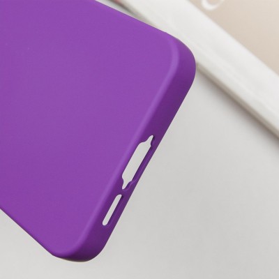 Чохол TPU GETMAN Liquid Silk Full Camera для Samsung Galaxy S24 FE Фіолетовий / Purple