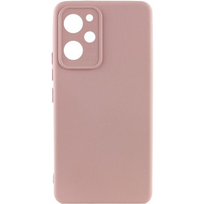 Чохол TPU GETMAN Liquid Silk Full Camera для Xiaomi Poco X5 Pro 5G Рожевий / Pink Sand