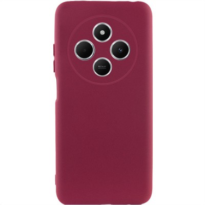 Чохол TPU GETMAN Liquid Silk Full Camera для Xiaomi Redmi 14C / Poco C75 Бордовий / Marsala Чохол TPU GETMAN Liquid Silk Full Camera для Xiaomi Redmi 14C / Poco C75 Бордовий / Marsala