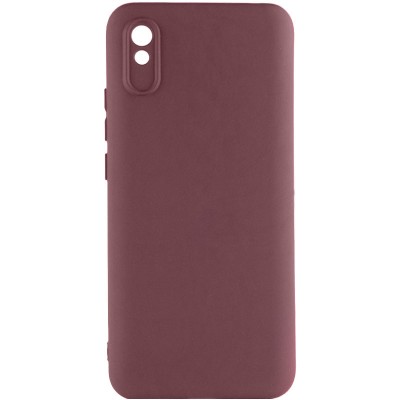 Чохол TPU GETMAN Liquid Silk Full Camera для Xiaomi Redmi 9A Бордовий / Marsala Чохол TPU GETMAN Liquid Silk Full Camera для Xiaomi Redmi 9A Бордовий / Marsala