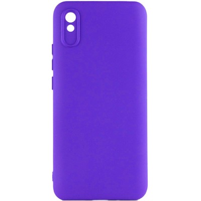 Чохол TPU GETMAN Liquid Silk Full Camera для Xiaomi Redmi 9A Синій / Iris Чохол TPU GETMAN Liquid Silk Full Camera для Xiaomi Redmi 9A Синій / Iris