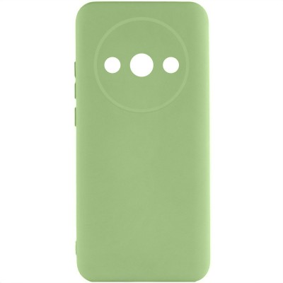 Чохол TPU GETMAN Liquid Silk Full Camera для Xiaomi Redmi A3 Зелений / Pistachio