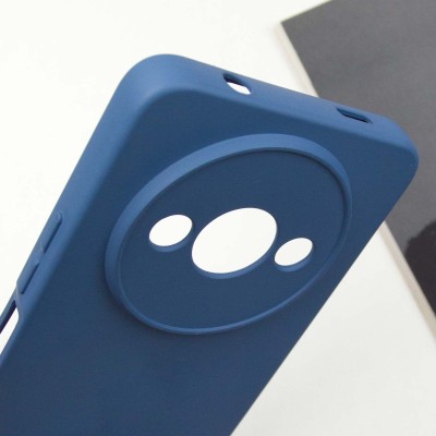 Чохол TPU GETMAN Liquid Silk Full Camera для Xiaomi Redmi A3 Синій / Navy Blue Чохол TPU GETMAN Liquid Silk Full Camera для Xiaomi Redmi A3 Синій / Navy Blue
