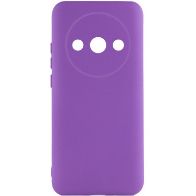 Чохол TPU GETMAN Liquid Silk Full Camera для Xiaomi Redmi A3 Фіолетовий / Purple