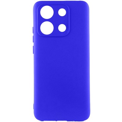 Чохол TPU GETMAN Liquid Silk Full Camera для Xiaomi Redmi Note 13 Pro 4G Синій / Iris