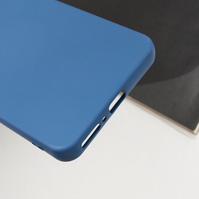 Чохол TPU GETMAN Liquid Silk Full Camera для Xiaomi Redmi Note 13 Pro 4G Синій / Navy Blue