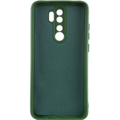 Чохол TPU GETMAN Liquid Silk Full Camera для Xiaomi Redmi Note 8 Pro Зелений / Dark green Чохол TPU GETMAN Liquid Silk Full Camera для Xiaomi Redmi Note 8 Pro Зелений / Dark green