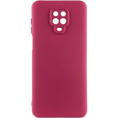 Чохол TPU GETMAN Liquid Silk Full Camera для Xiaomi Redmi Note 9s / Note 9 Pro / Note 9 Pro Max Бордовий / Marsala