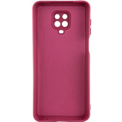 Чохол TPU GETMAN Liquid Silk Full Camera для Xiaomi Redmi Note 9s / Note 9 Pro / Note 9 Pro Max Бордовий / Marsala
