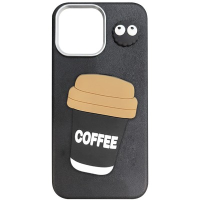 Чохол TPU Leather Toys для Apple iPhone 11 Pro Max (6.5") Coffee / Black Чохол TPU Leather Toys для Apple iPhone 11 Pro Max (6.5") Coffee / Black