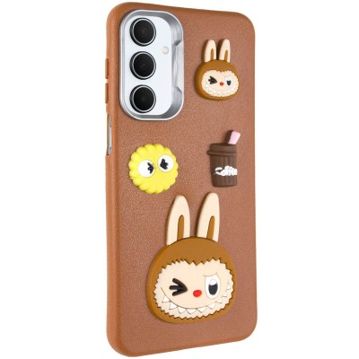 Чохол TPU Leather Toys для Samsung Galaxy A15 4G/5G / M15 5G Labubu / Brown Чохол TPU Leather Toys для Samsung Galaxy A15 4G/5G / M15 5G Labubu / Brown