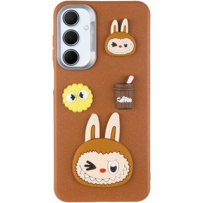 Чохол TPU Leather Toys для Samsung Galaxy A15 4G/5G / M15 5G Labubu / Brown Чохол TPU Leather Toys для Samsung Galaxy A15 4G/5G / M15 5G Labubu / Brown