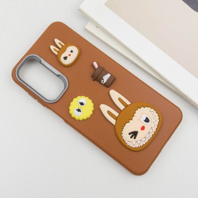 Чохол TPU Leather Toys для Samsung Galaxy A15 4G/5G / M15 5G Labubu / Brown Чохол TPU Leather Toys для Samsung Galaxy A15 4G/5G / M15 5G Labubu / Brown