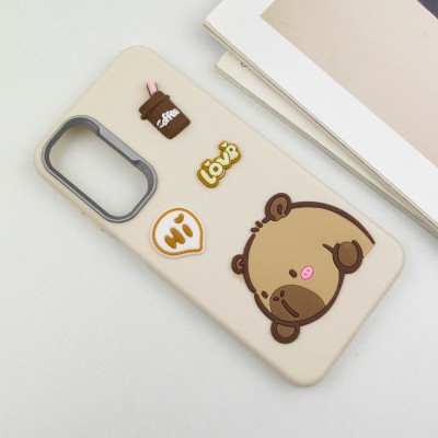 Чохол TPU Leather Toys для Samsung Galaxy A25 5G Capybara / Sand