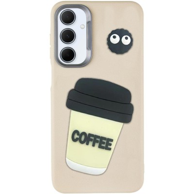 Чохол TPU Leather Toys для Samsung Galaxy A36 5G / A56 5G Coffee / Sand