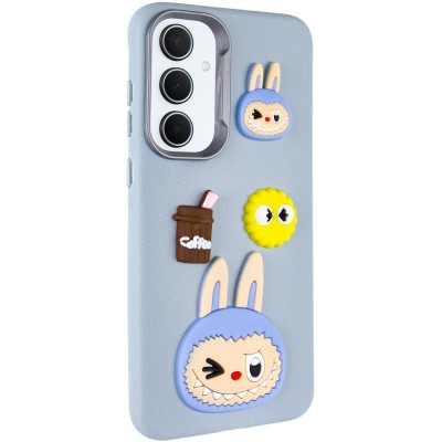 Чохол TPU Leather Toys для Samsung Galaxy A36 5G / A56 5G Labubu / Blue Чохол TPU Leather Toys для Samsung Galaxy A36 5G / A56 5G Labubu / Blue